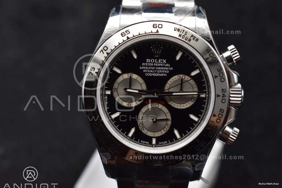 Best Classic V Edition 1:1 QF 794 Black Dial on 126509 Bracelet Silver Daytona SS SH4131 1115